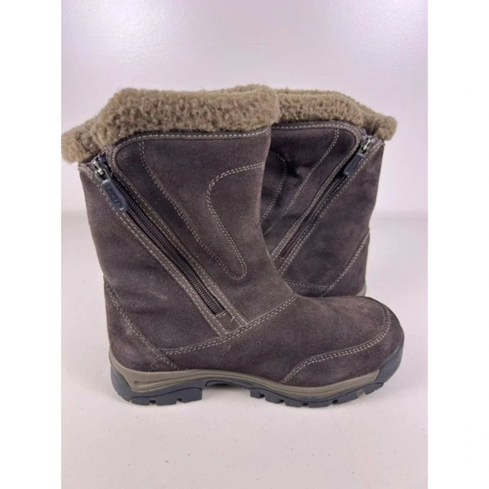 Sorel Waterfall Brown Suede Thinsulate Insulated Winter Snow Boots Size 8